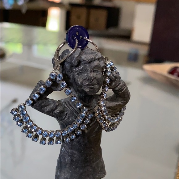 Vintage Crystal drop earrings - Picture 1 of 6